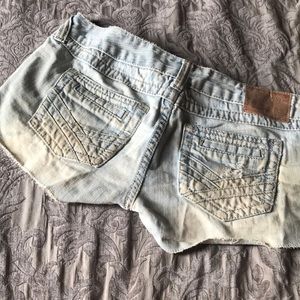 Amethyst denim shorts